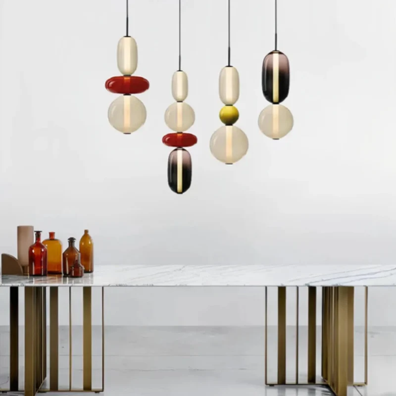Skandinavische Pendelleuchte aus Glas fürs Schlafzimmer