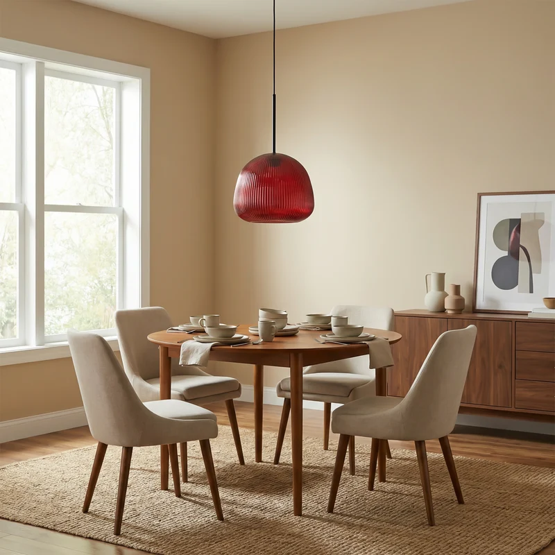 Bunte Glas-Hängeleuchte für Wohnzimmer – Alumine