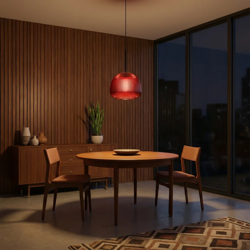 Bunte Glas-Hängeleuchte für Wohnzimmer – Alumine