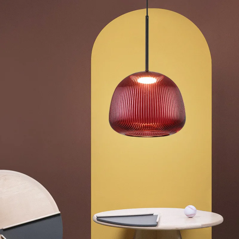 Bunte Glas-Hängeleuchte für Wohnzimmer – Alumine
