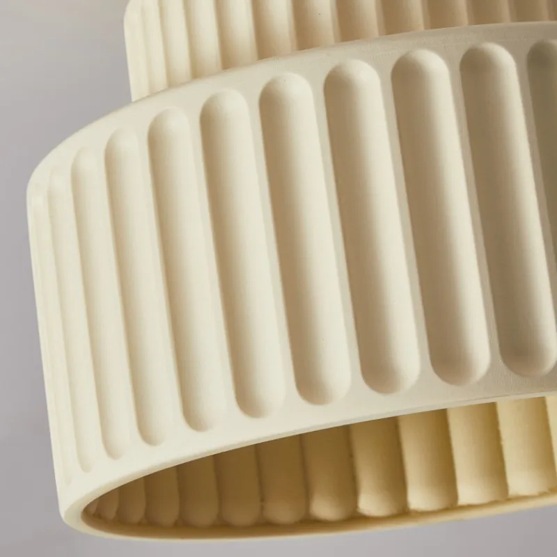 Minimalistische Deckenleuchte Creme für Schlafzimmer – Crealuxa