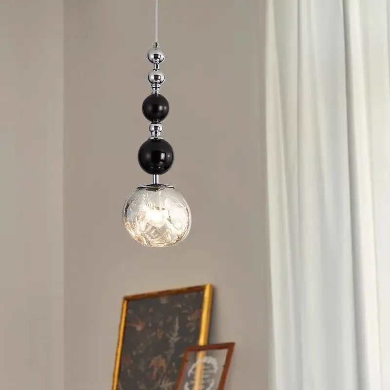 Design-Hängeleuchte aus verchromtem Metall für Schlafzimmer – Mirelvio