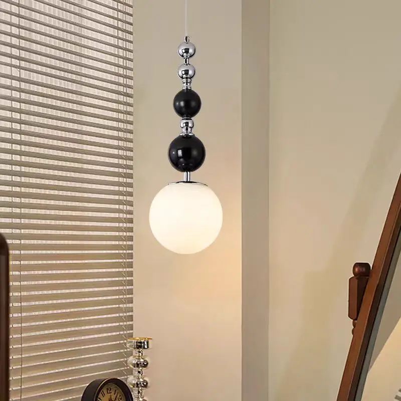 Design-Hängeleuchte aus verchromtem Metall für Schlafzimmer – Mirelvio
