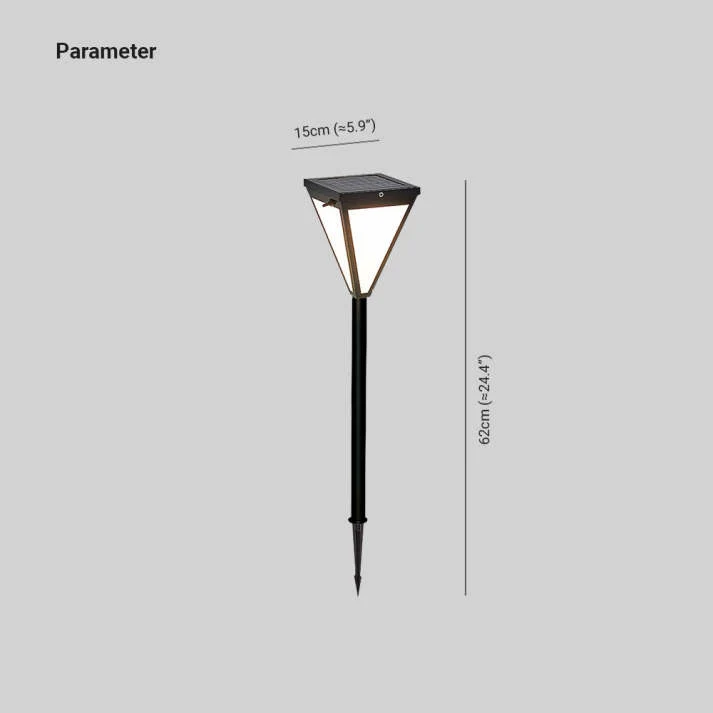 LED-Außenlampe aus schwarzem Metall, modernes Design – Oranys