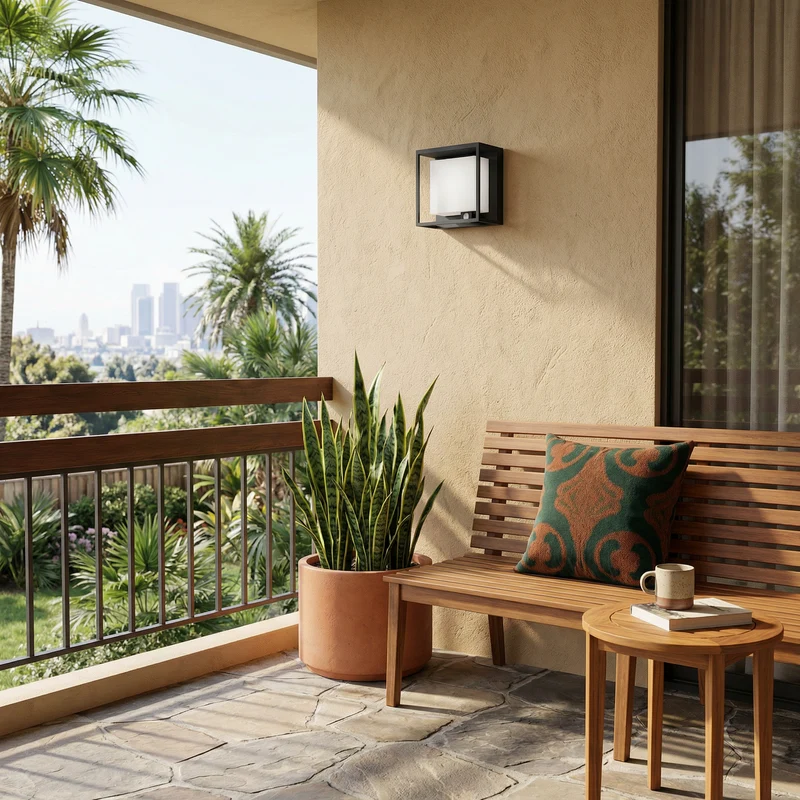 Moderne Solar-Wandleuchte aus Acryl – Célestron