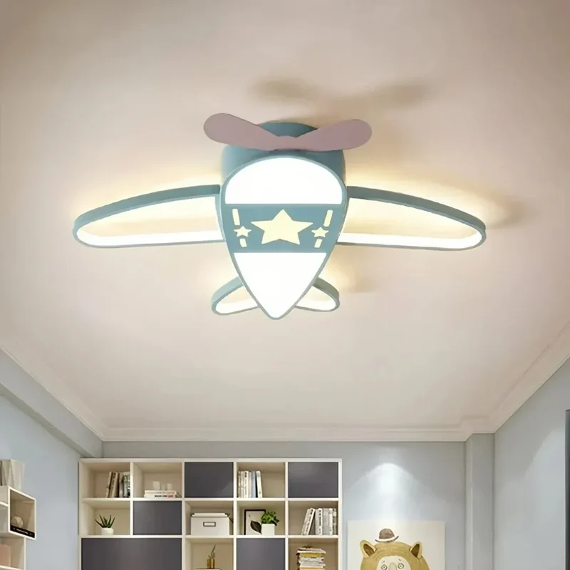 LED Kinderzimmer-Deckenleuchte im Flugzeugdesign