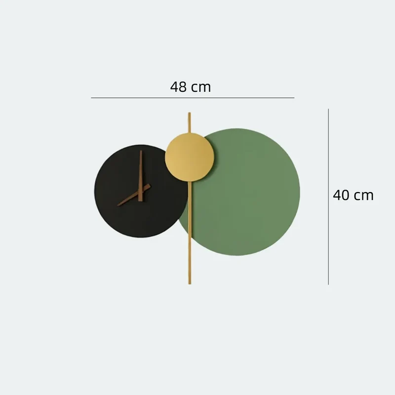 Designer-Wandleuchte mit Uhr für das Schlafzimmer