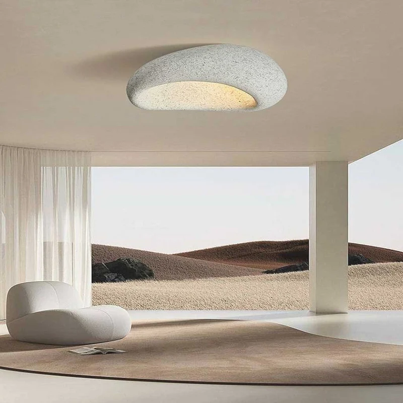 Ceiling Light Flush Mount Japanese Wabi-Sabi Cloud, 5 Colors