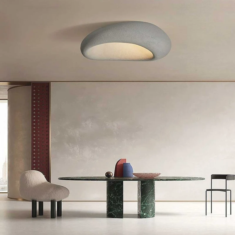 Ceiling Light Flush Mount Japanese Wabi-Sabi Cloud, 5 Colors