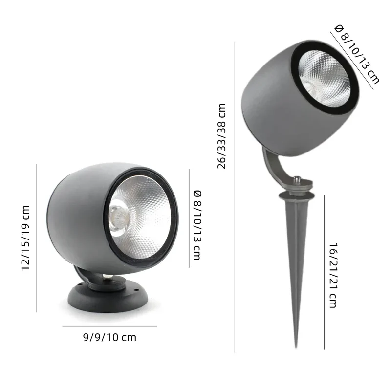 LED Gartenstrahler mit Erdspieß IP65 für Garten