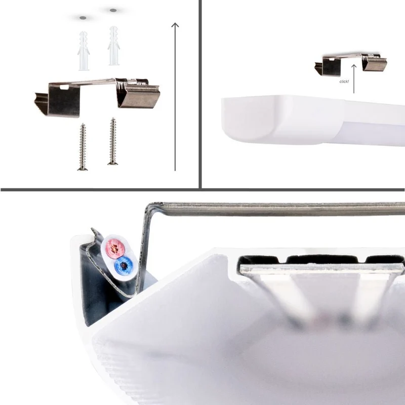 LED-Lichtleiste 40W neutralweiß 150 cm IP40 Unterbauleuchte - LED's Light