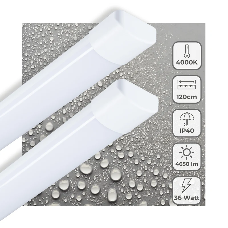 LED's Light LED TL Lampe 120 cm für den Innenbereich - Komplette LED TL Beleuchtung - 4650 lm