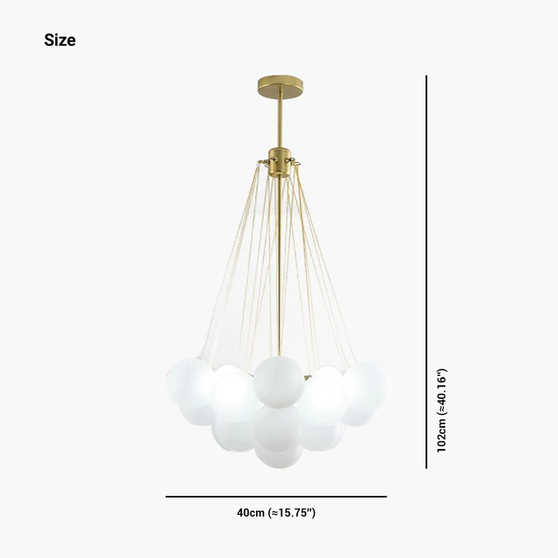 Chandelier Decorative Nordic Modern Glass Ball Bubble