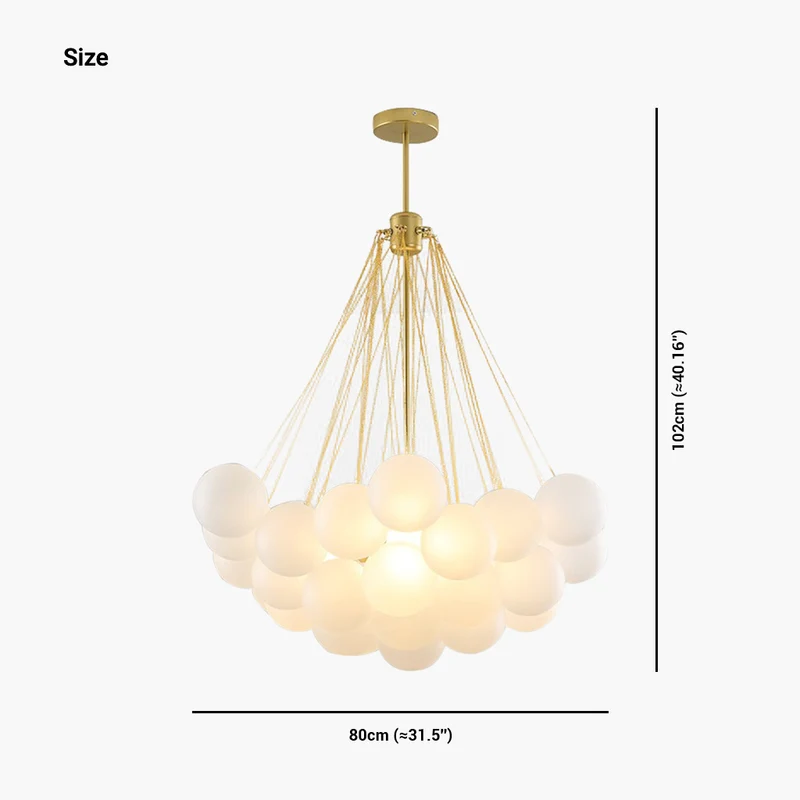 Chandelier Decorative Nordic Modern Glass Ball Bubble
