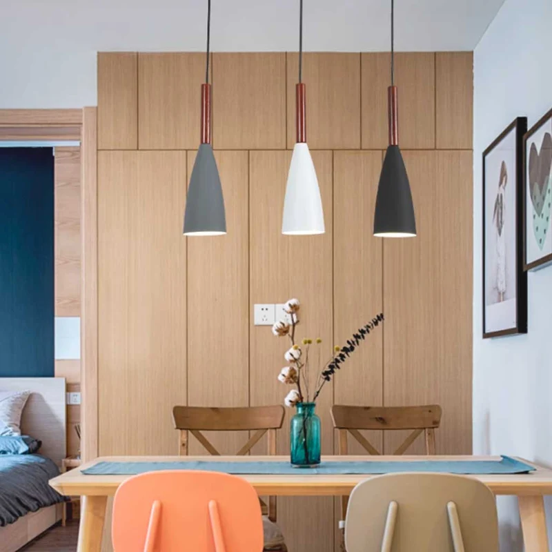 Pendant Light Cone Nordic Modern with Adjustable Height