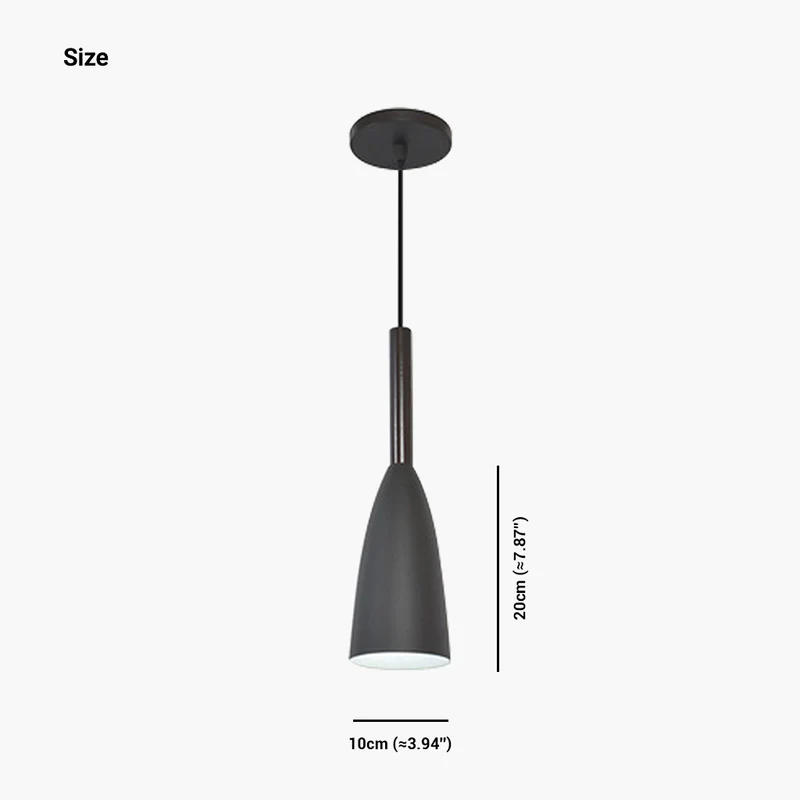 Pendant Light Cone Nordic Modern with Adjustable Height