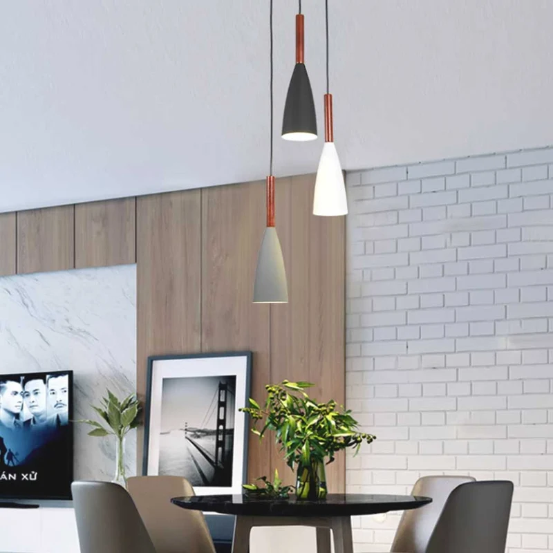 Pendant Light Cone Nordic Modern with Adjustable Height