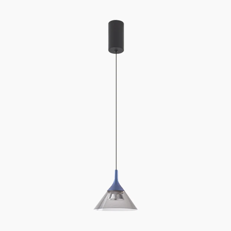 Pendant Lighting Fixture Hanging Modern Minimalist Cone, Aluminium & Acrylic