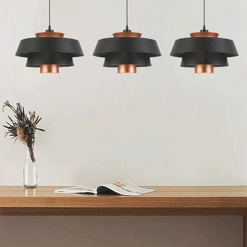 Pendant Light Cool Nordic Scandinavian 3 Tier Layered, Aluminium