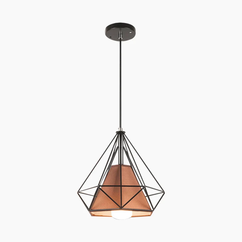 Pendant Light Hanging Frame Cage Industrial Vintage, Iron