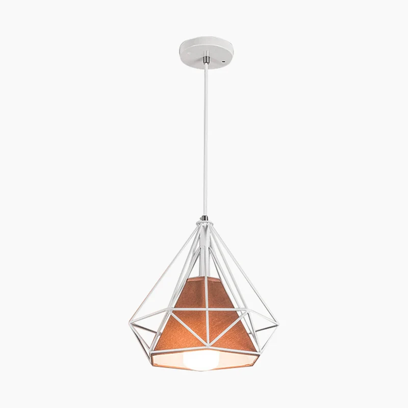 Pendant Light Hanging Frame Cage Industrial Vintage, Iron
