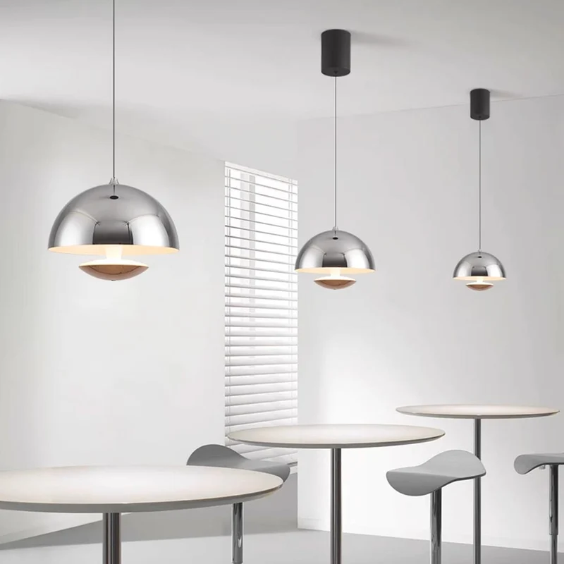 Pendant Light Induction Modern Minimalist Dome Bud, Iron