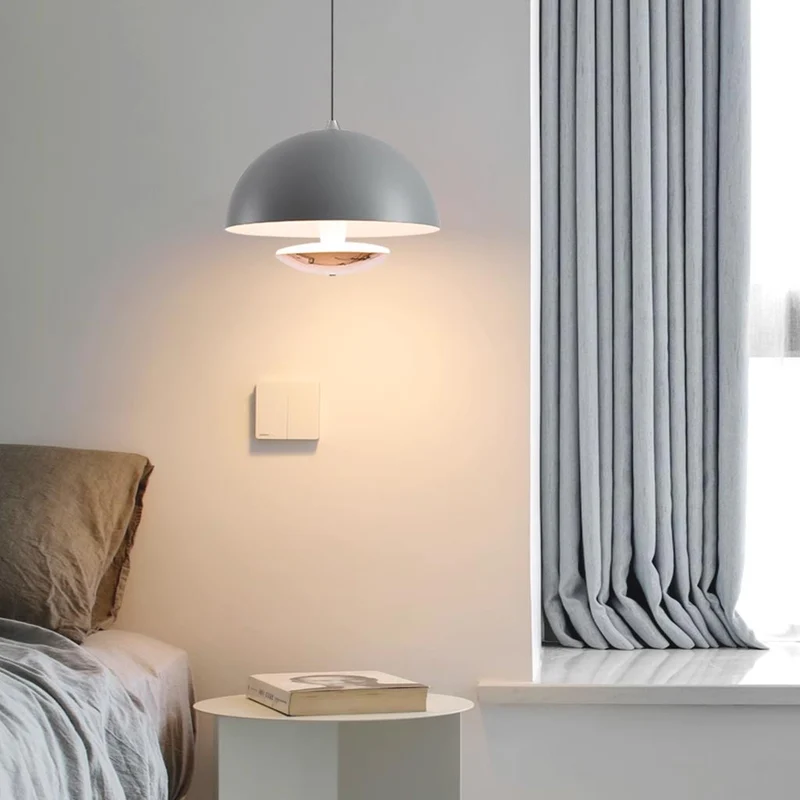 Pendant Light Induction Modern Minimalist Dome Bud, Iron