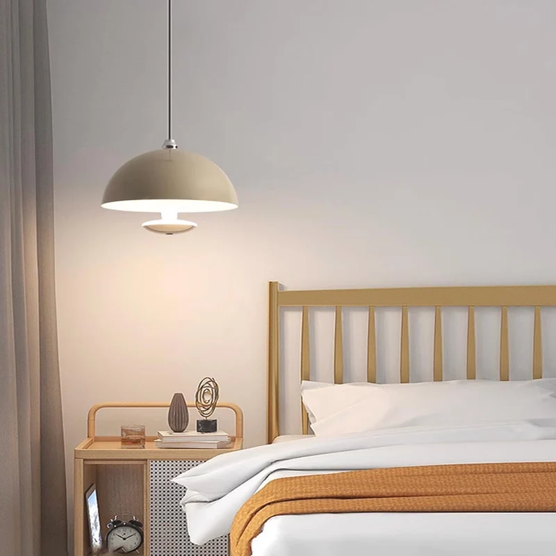 Pendant Light Induction Modern Minimalist Dome Bud, Iron