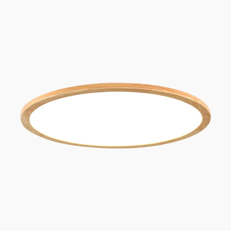 Ceiling Light Flush Mount Wood LED Full Spectrum Ultra Thin