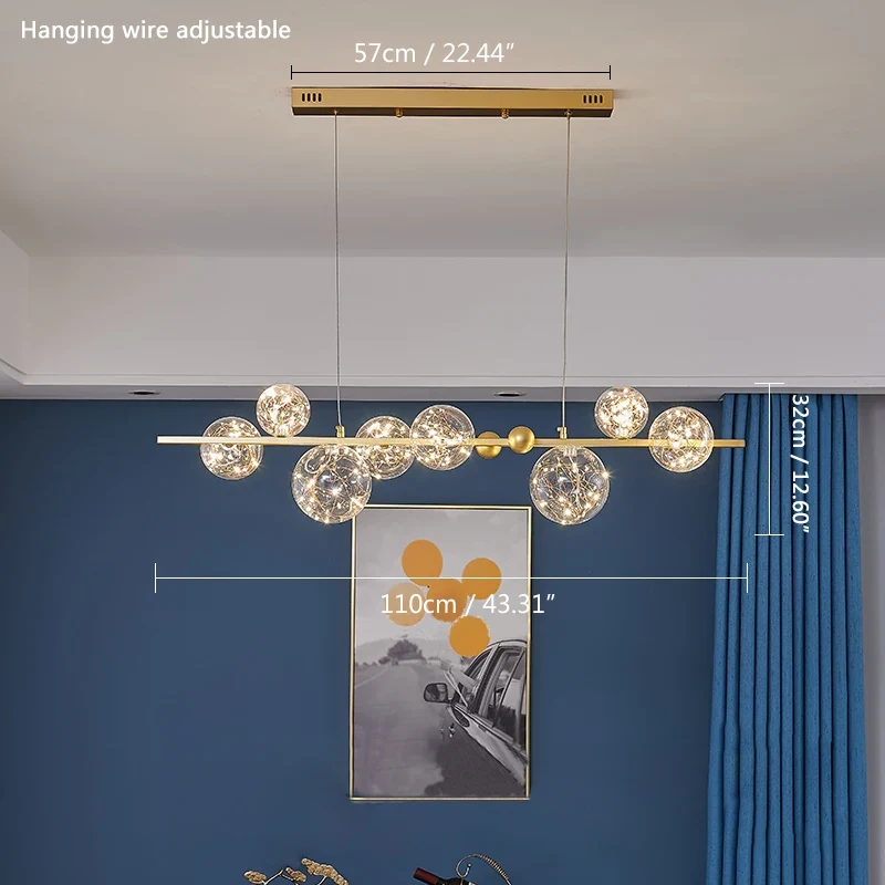 Moderne LED Metall Pendelleuchte – Nécrosia