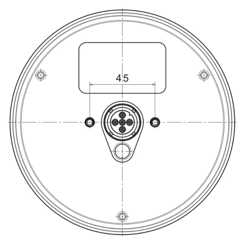 Fristom Rundes LED-Rückleuchtengehäuse für FT-313 und FT-314
