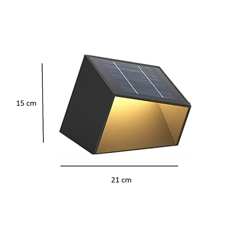 Kompakte Solar-Außenlampe für den Garten – Soléclat