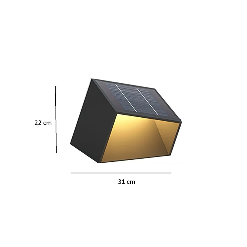 Kompakte Solar-Außenlampe für den Garten – Soléclat