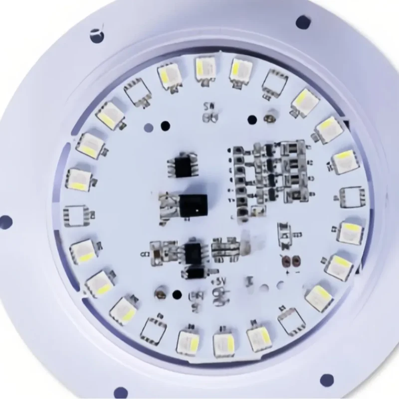 Solar Stehlampe Outdoor Weiß mit RGB, IP65, in Zylinderform