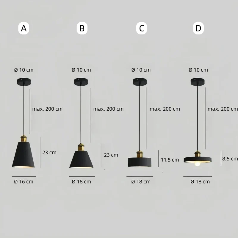 Nordic Pendelleuchte aus Resin für Esszimmer