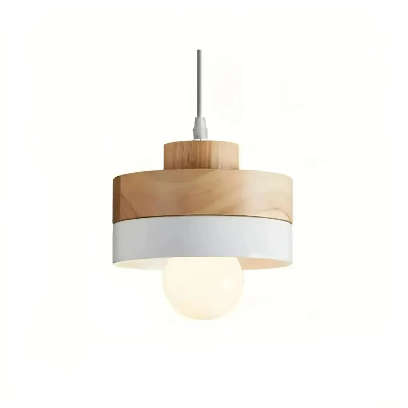 Skandinavische Pendelleuchte aus Holz und Metall für Esstisch & Esszimmer