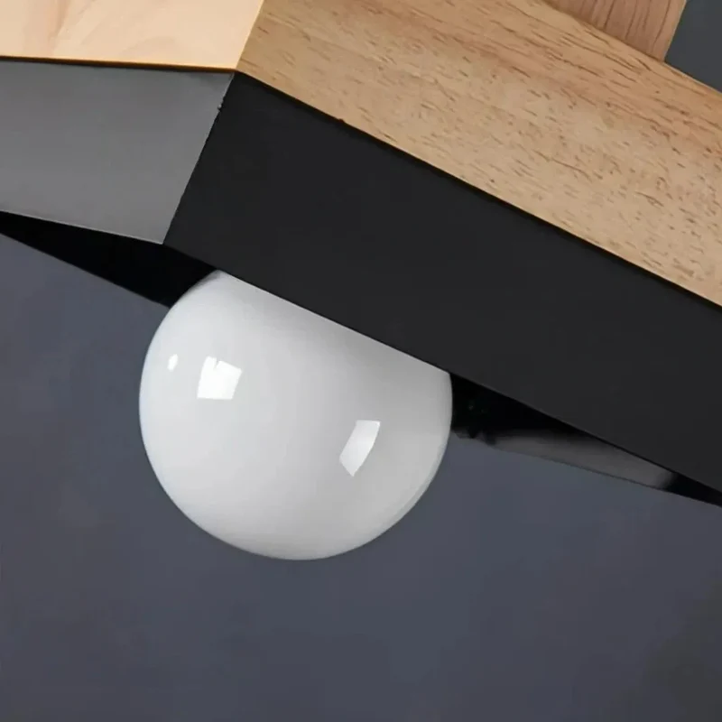 Skandinavische Pendelleuchte aus Holz und Metall für Esstisch & Esszimmer