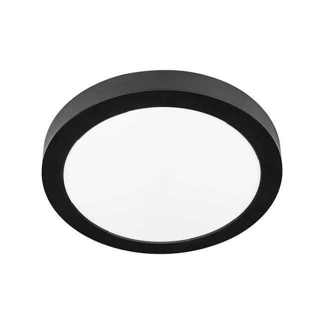 LED Aufbaudownlight Slim | Deckenleuchte rund | 24W | Schwarz | Ø285mm | CCT - 3 Lichtfarben
