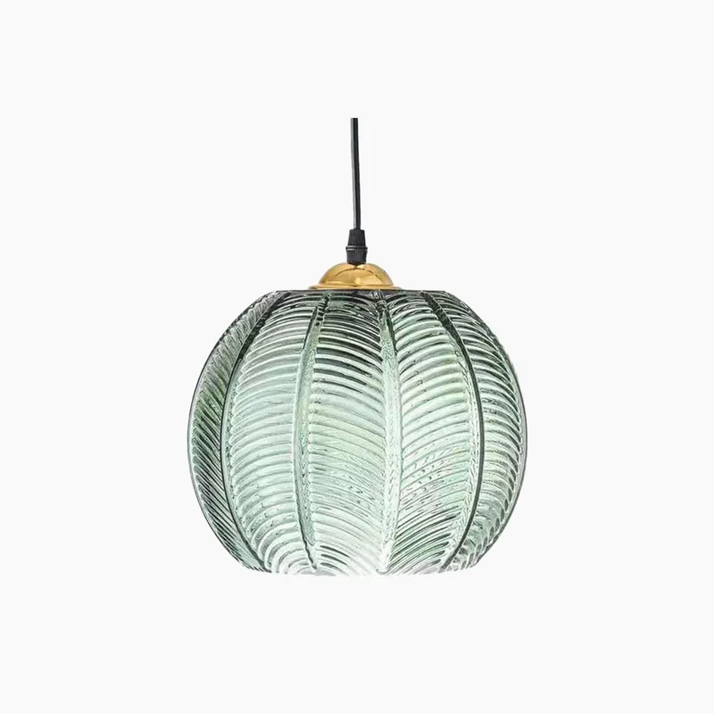 Pendant Light Minimalist Elegant Frosted Glass, Green
