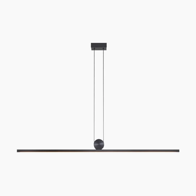 Pendant Light Long Strip Linear Dimmable LED, Black