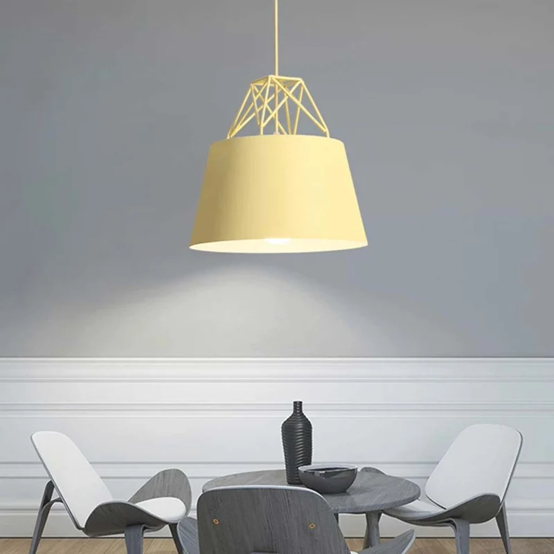 Pendant Light Colorful Macaron Adjustable Height