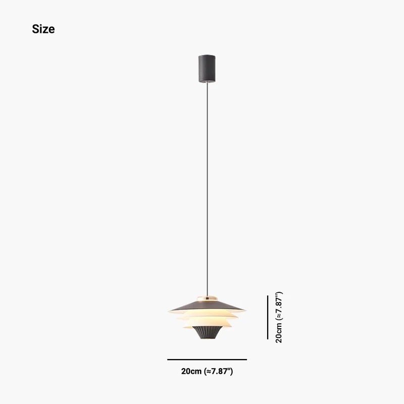 Pendant Hanging Light 3 Tier Danish Style, 5 Colors