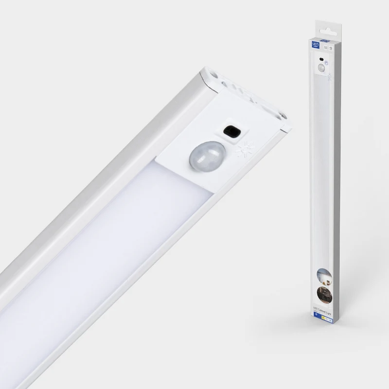 LED's Light Schrankbeleuchtung mit Sensor 40 cm - Wiederaufladbar und kabellos - Schwenk- und Bewegungssensor - weiß