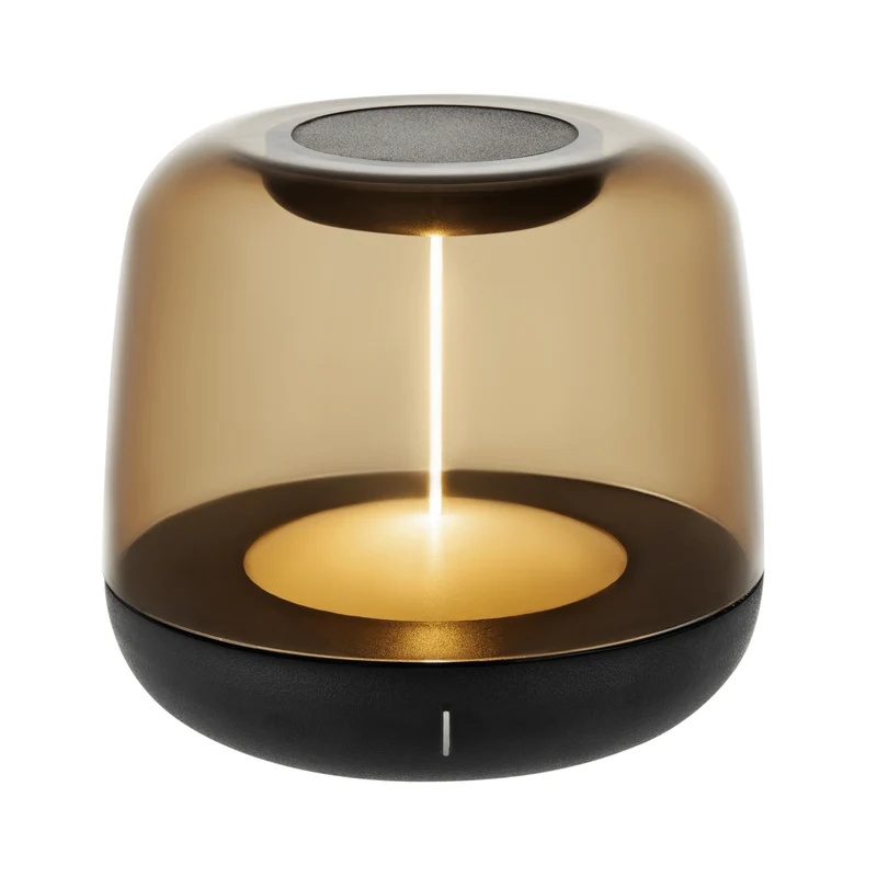 LED-Tischlampe mit Akku 2700K Warmweiß & RGB – Touch-Dimmer, USB-C, IP44, Rauchglas – Stimmungslicht für Innen & Außen - LED's Light