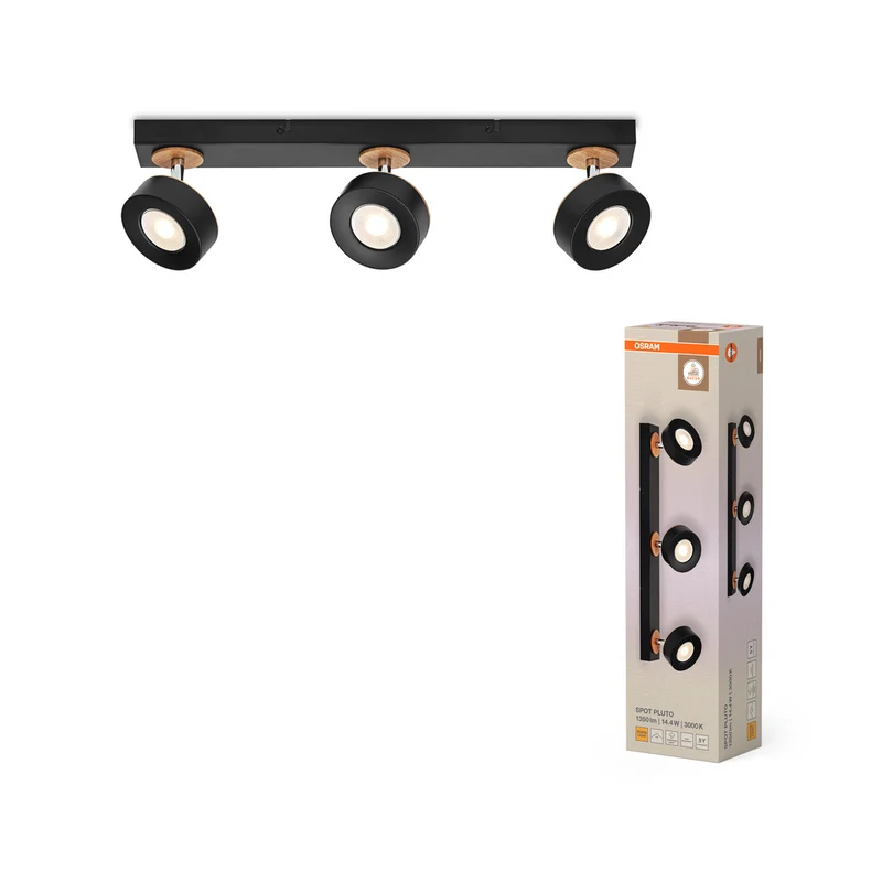 OSRAM DECOR SPOT PLUTO Deckenleuchte, 14,4W, 960lm, schwarz