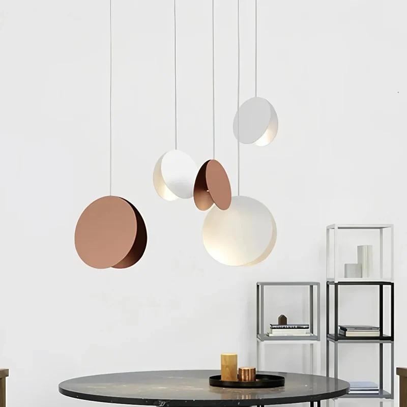 Moderne Einzelne Pendelleuchte aus Metall für Esszimmer, Muschel-Design