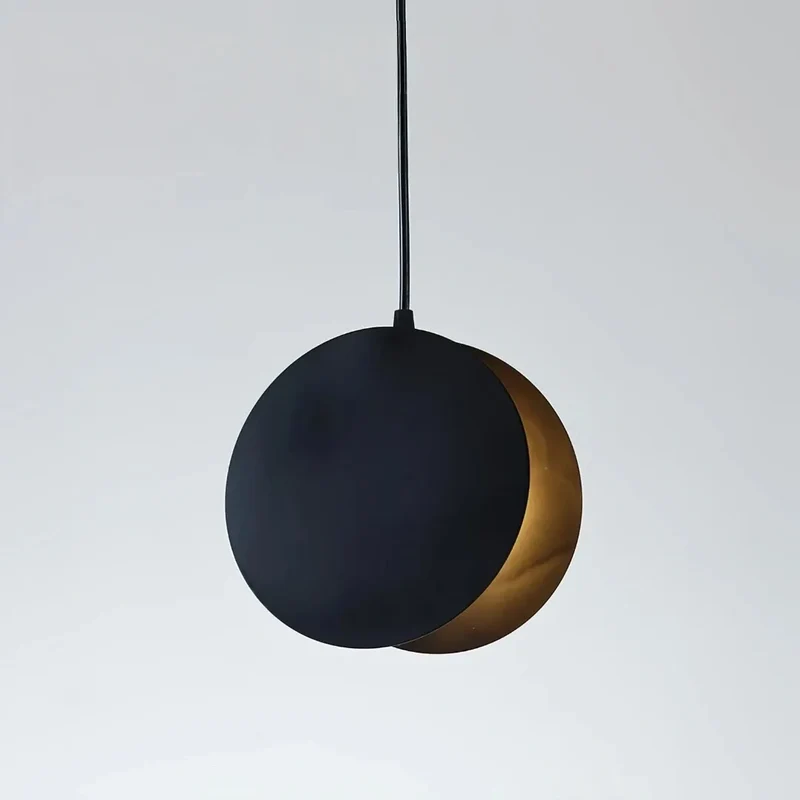 Moderne Einzelne Pendelleuchte aus Metall für Esszimmer, Muschel-Design