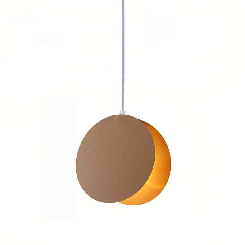 Moderne Einzelne Pendelleuchte aus Metall für Esszimmer, Muschel-Design