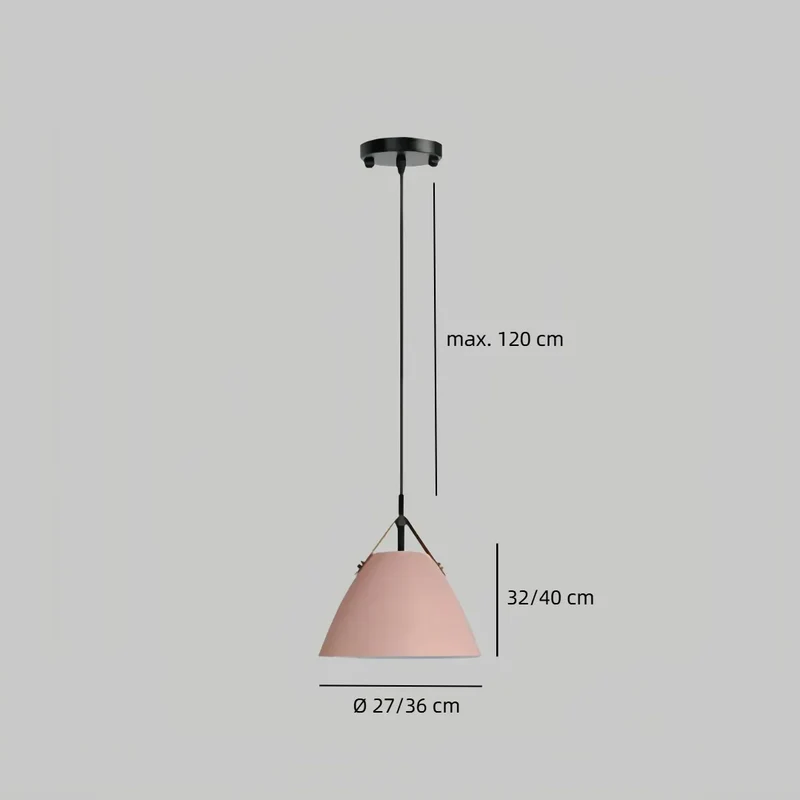 Moderne Pendelleuchte im Macaron-Stil aus Metall für das Esszimmer