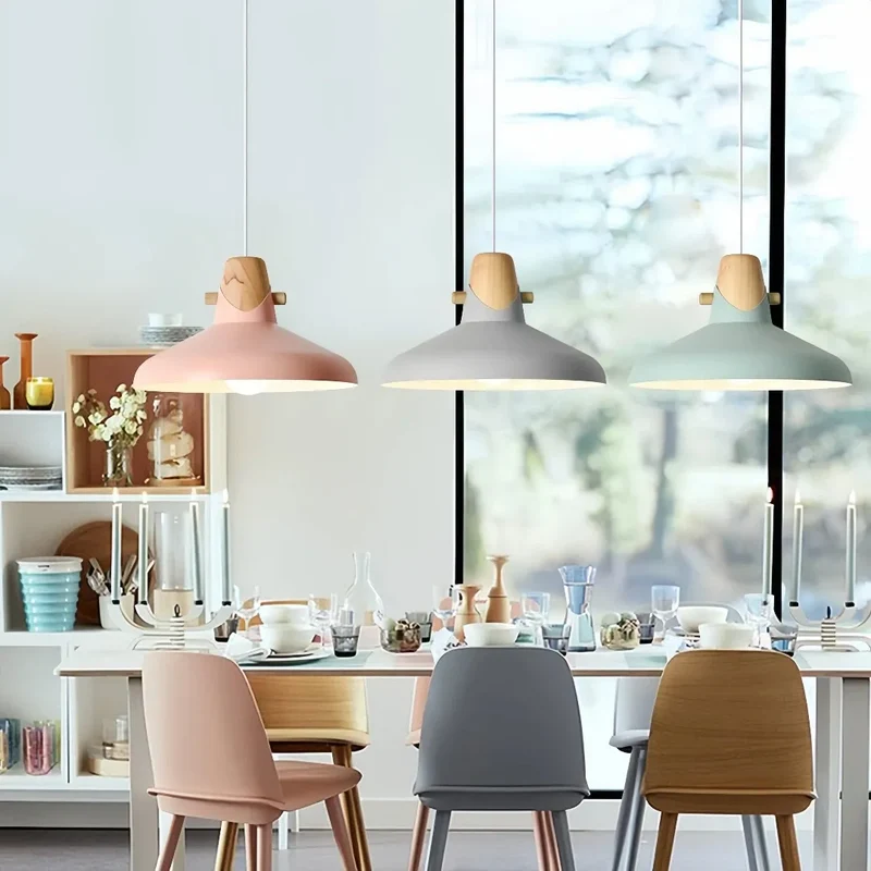 Skandinavische Macaron Pendelleuchte für das Esszimmer